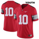 Youth NCAA Ohio State Buckeyes Daniel Vanatsky #10 College Stitched 2018 Spring Game No Name Authentic Nike Red Football Jersey GS20A03AB